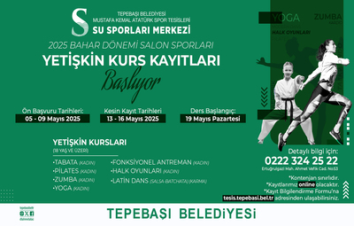 YETİŞKİN KURSLARI İÇİN KAYITLAR BAŞLIYOR